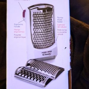 Black & Decker Gizmo cordless grater Rechargeable 3 blades cheese chocolate NEW